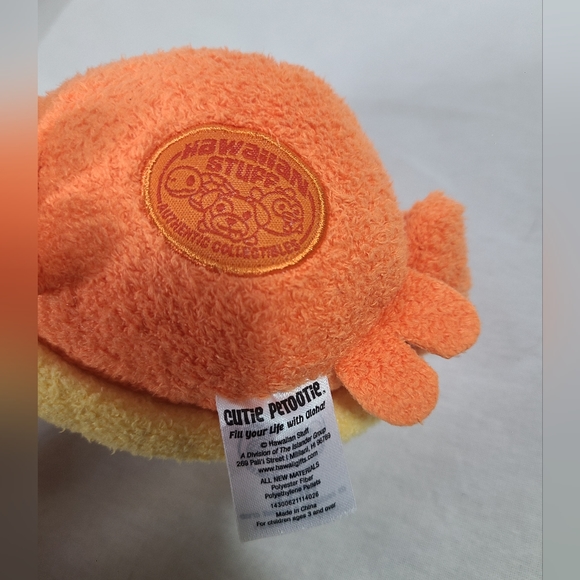 Hawaiian Stuff  Cutie Patootie 4.5" HELE Crab Plush *Orange/Yellow - Picture 4 of 5